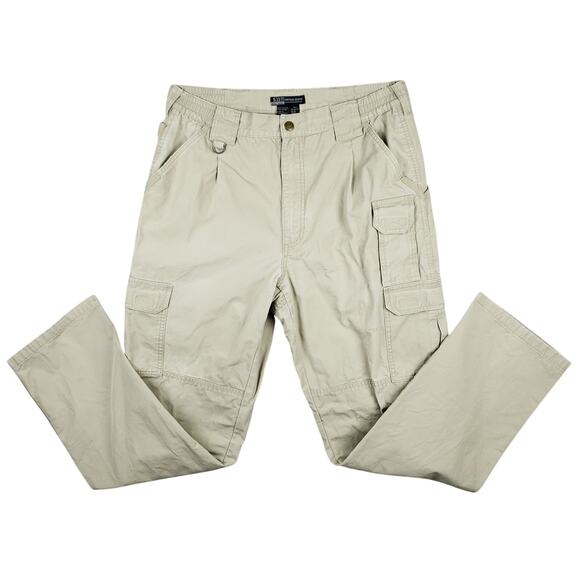 5.11 Tactical Pants Men's 34x34 Taclite Pro Ripstop Cargo Tactical 74251 Tan - Picture 2 of 16